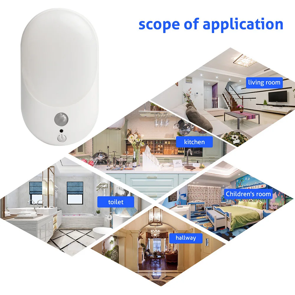 Светодиодный ночник с датчиком движения Ночной светильник беспроводным