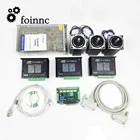 Комплект USB с ЧПУ Mach3, 1 5-осевая интерфейсная плата + 3 драйвера шагового двигателя + 3 шаговых двигателя Nema23, 2 нм + 1 блок питания 240 Вт