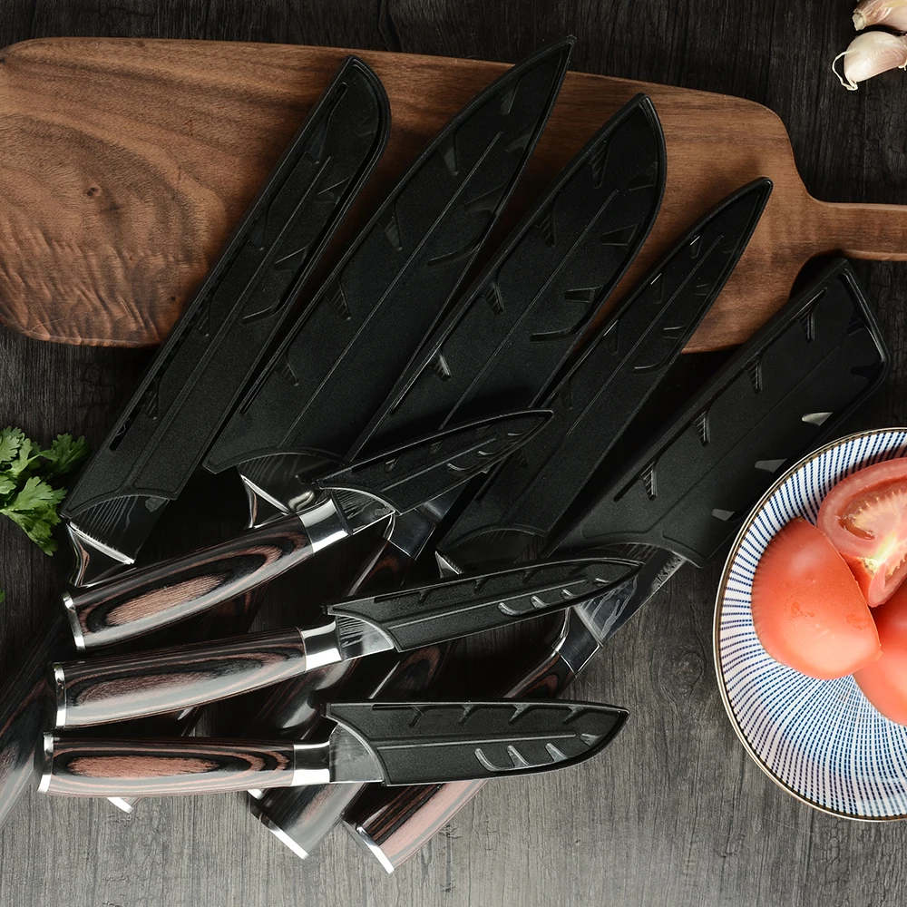 Кухонные ножи сантоку острый шеф-повар из нержавеющей стали дамасская сталь