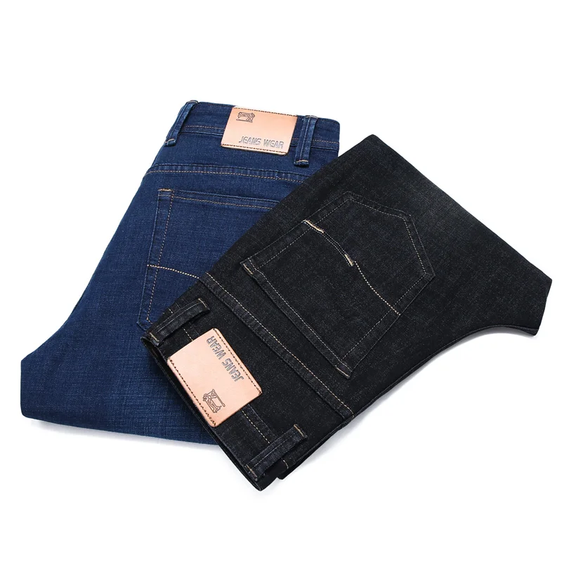 

SHAN BAO Men's Jeans Classic Pocket Embroidered 2021 Spring New Fashion Brand Clothing Business Casual Slim Straight Jeans