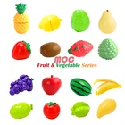 Продажа игрушек MOC Sigle, серия фруктов, овощей, кусочки, игрушки для еды, развивающие игрушки для детей, подарки для детей