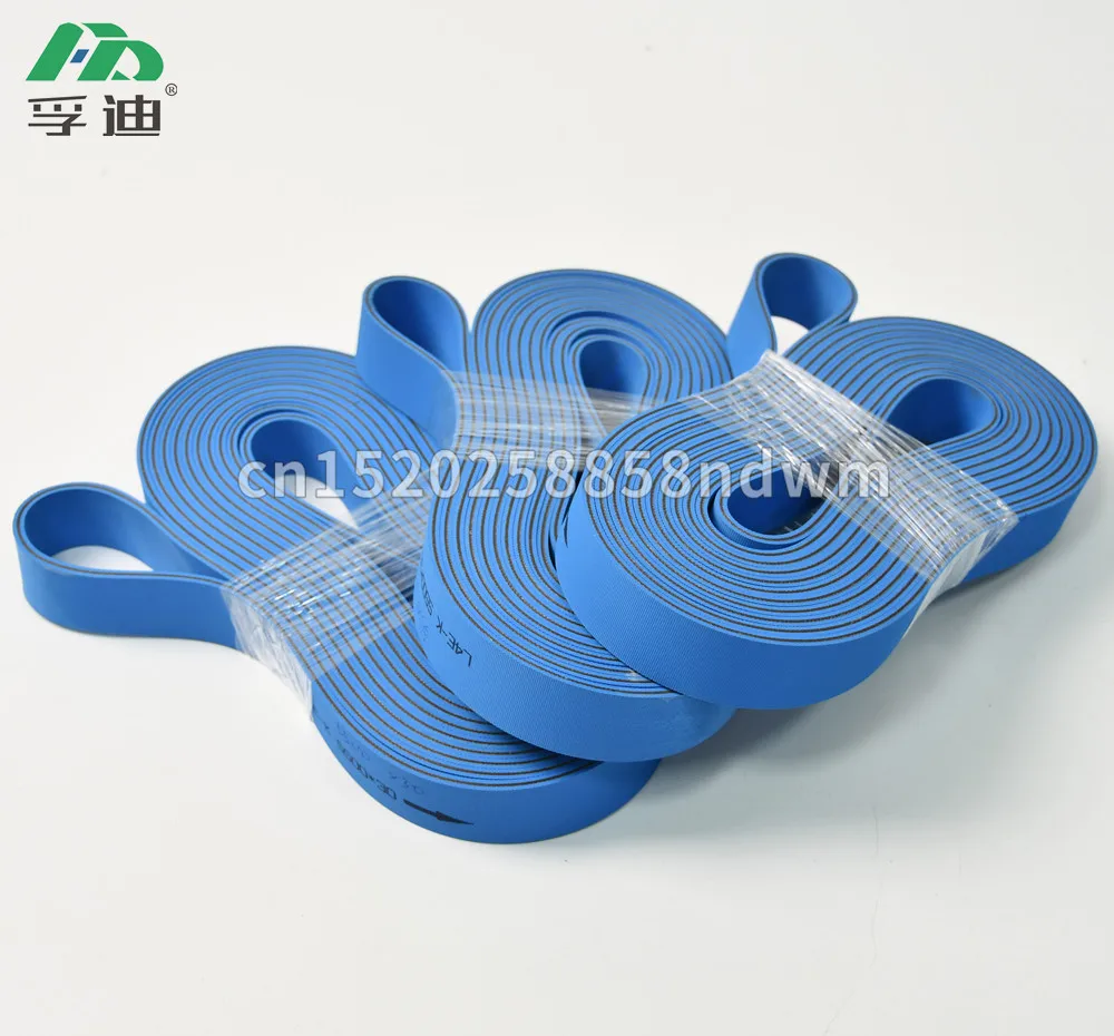 3/4/6 мм Толщина двойной синий нейлон сэндвич резиновая плоская лента/бутадиен