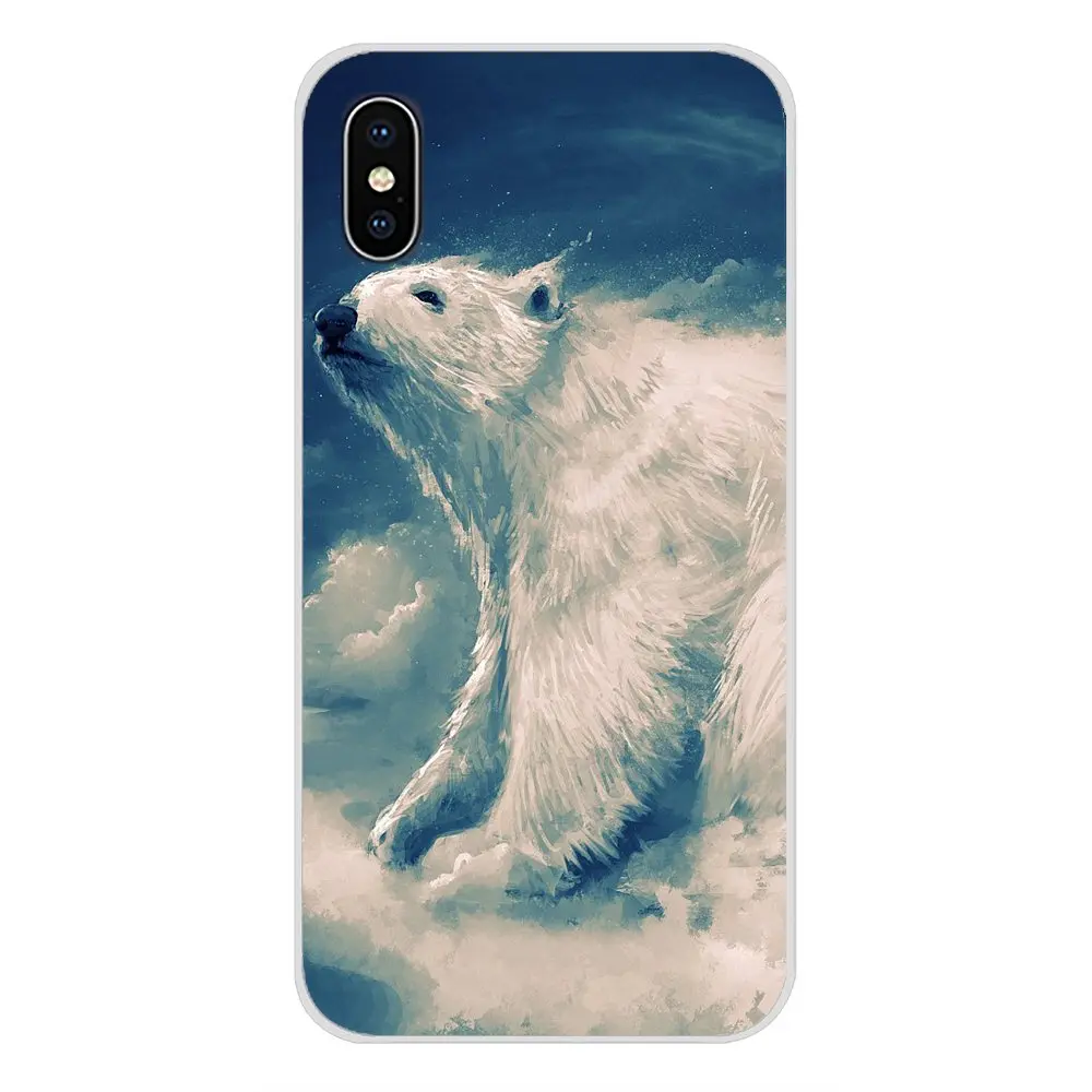 Аксессуары для телефона Чехлы Прекрасный белый полярный медведь Samsung Galaxy J1 J2 J3 J4 J5