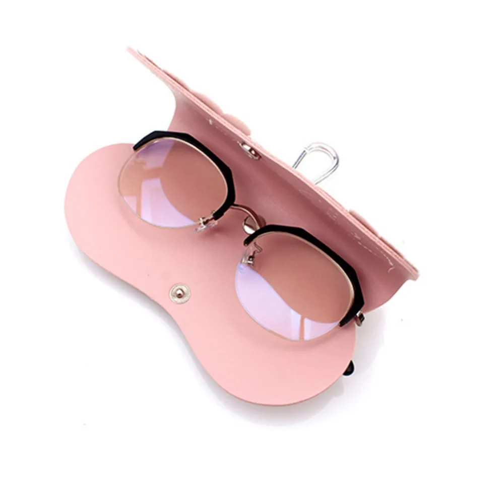 Children Cute Hard Eyeglasses Case Kids Sunglasses Box Hand Pouch for Protector Glasses Box Holder pineapple puppys print