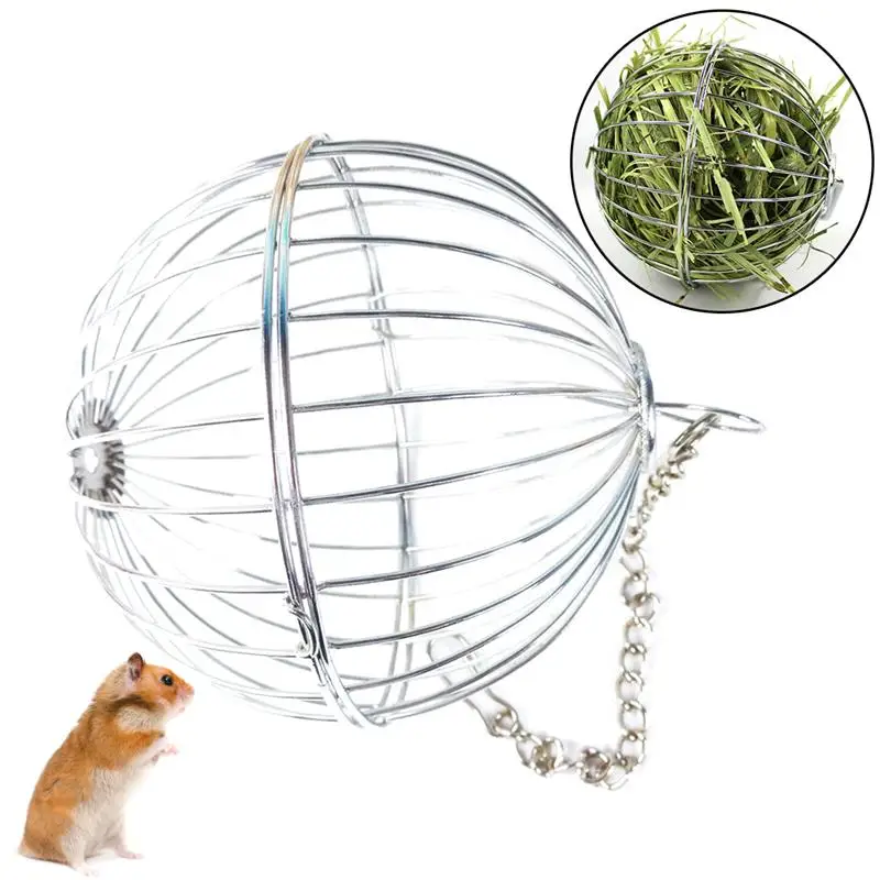 

Grass Ball Pet Feeder Multipurpose Pet Hay Ball Feed Dispenser Food Manger Hanging Treat Toy For Guinea Pig Hamster