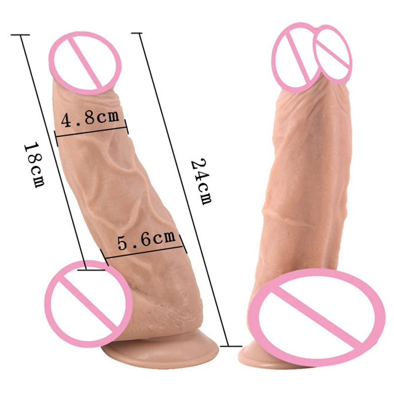 Огромный толстый анальный фаллоимитатор на присоске искусственный пенис Big Dong