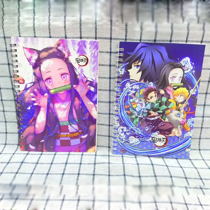 

8 pcs/lot Cute Demon Slayer Coil Notebook Note Book Diary Weekly Planner Journal Notepad Stationery School Supplies