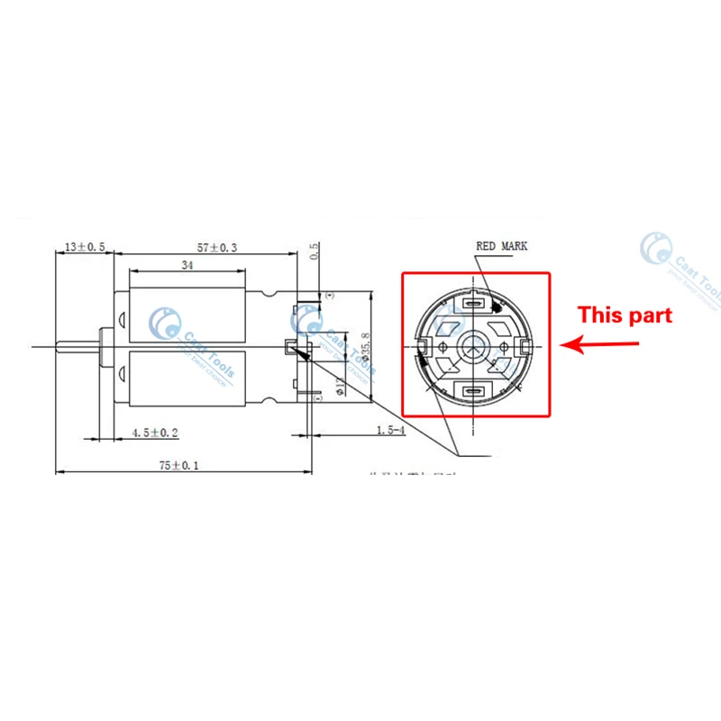 Модуль задней крышки двигателя RS550 замена для RS 550 BOSCH MAKITA DEWALT HITACHI METABO Milwaukee WORX Hilti