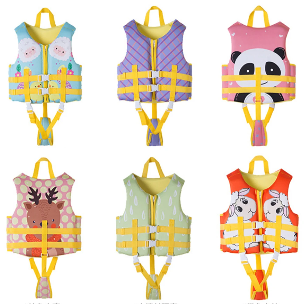 Спасательные жилеты из неопрена для мальчиков и девочек детский мультяшный