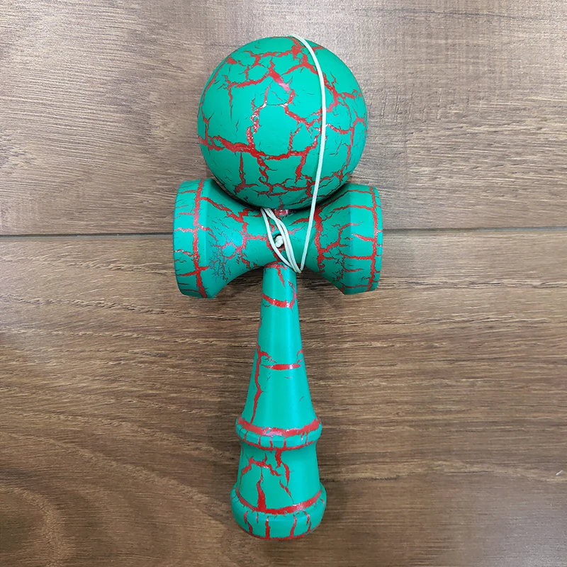 18 см трещины краски деревянный шар Kendama умелые жонглирование мяч игрушки японский традиционный Непоседа мяч дети взрослый досуг спорт подарок