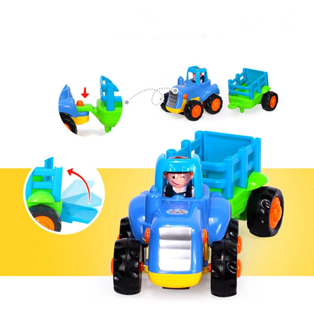 

4pcs Cartoon Friction Powered Play Construction Vehicles Engineering Car Team Toys for Kids