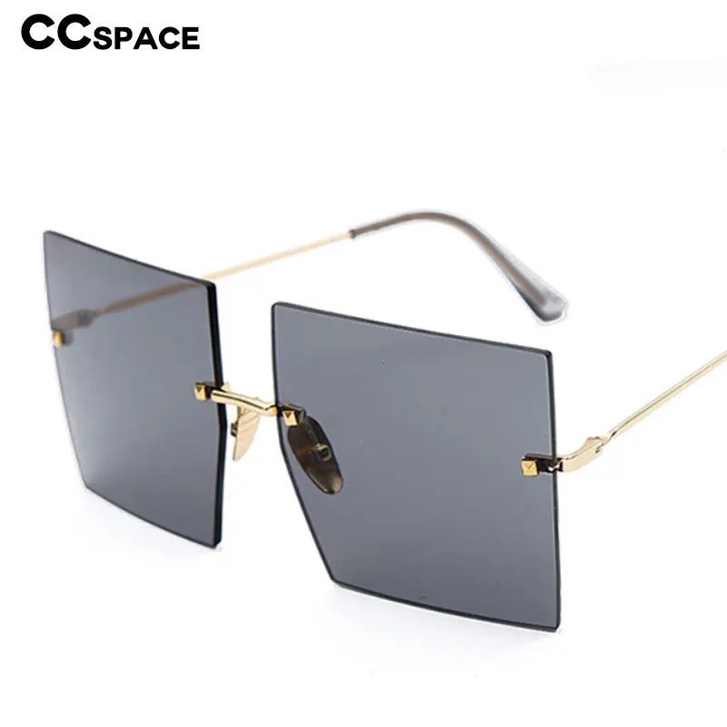 47140 квадратные безрамные негабаритные солнцезащитные очки для мужчин и женщин