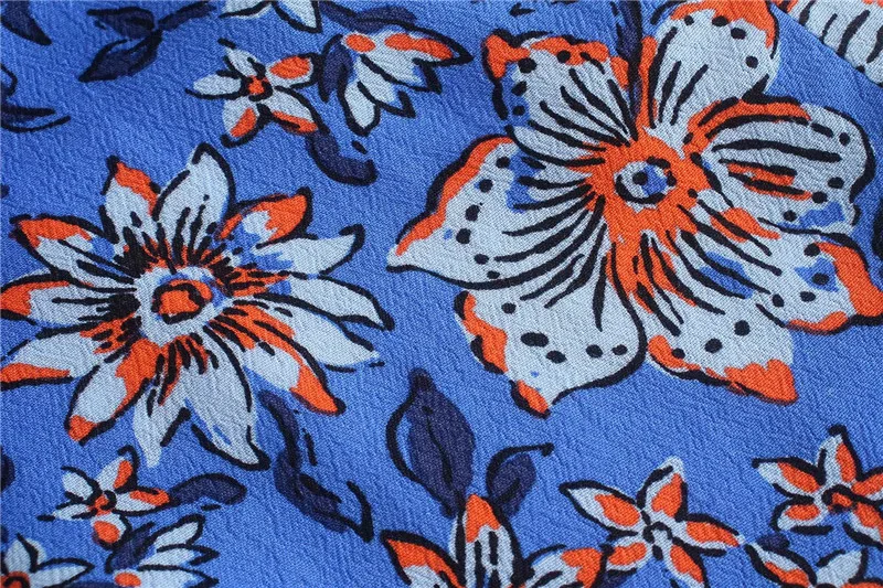 

TMODA1584 Za Summer Women Fashion Bow Tied Floral Print Midi Dress Vintage V Neck Three Quarter Sleeve Female Vestidos Mujer