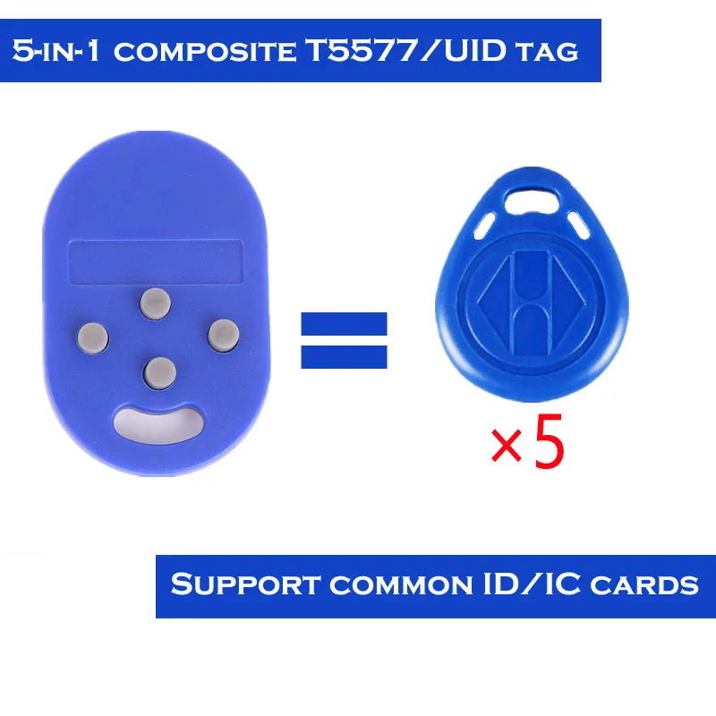 1 шт. RFID-брелок для ключей 4 или 5 в 125 кГц T5577 EM перезаписываемый ИС 13 56 МГц M1k S50 UID