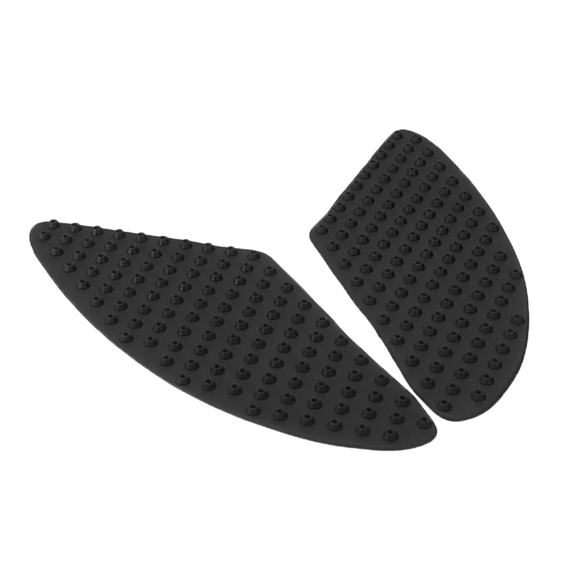 

2pcs Tank Side Knee Grip Traction Pad Protector Sticker For Kawasaki ZX 6R Z1000 Black