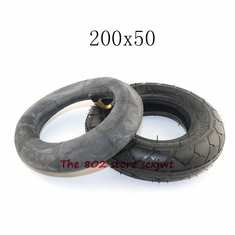 inner and outer tire Lightning shipment 200x50/ 8x2" inch Tire Tyre Inner tube For Electic Scooter Motorcycle ATV Moped Parts - Цвет: inner and outer tire