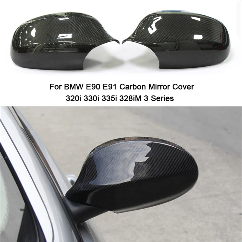Чехол для зеркала из углеродного волокна BMW E90 E92 320i 330i 335i 328iM E91 E93 колпачки заднего