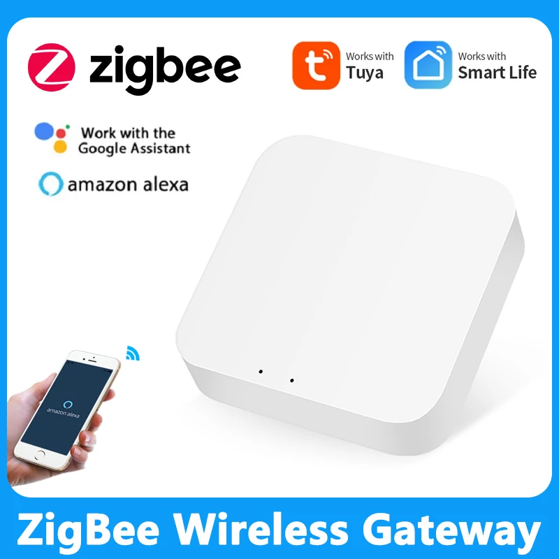 

Умный шлюз Tuya ZigBee 3,0, хаб для умного дома, мост Smart Life APP, беспроводной пульт дистанционного управления для Alexa Google Home Assistant