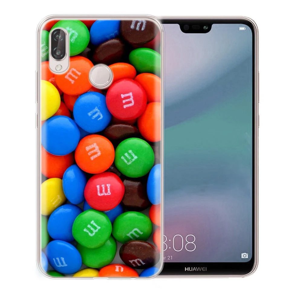 Мягкий чехол для huawei Honor 7A 8A 8X 8C 9 10 mate 20 P Smart P10 Lite Nova 3 ТПУ конфетный D055 |