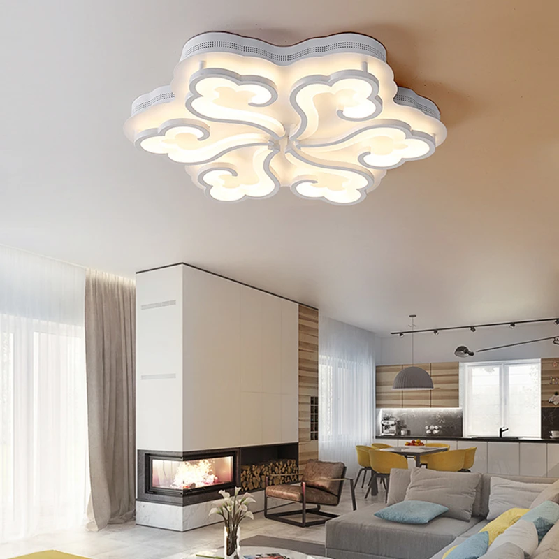 

New Acrylic Cloud Ied Ceiling Lamp For Aisle Bedroom Study Dinning Room Decorative Home Improvement Lighting Kitchen Item