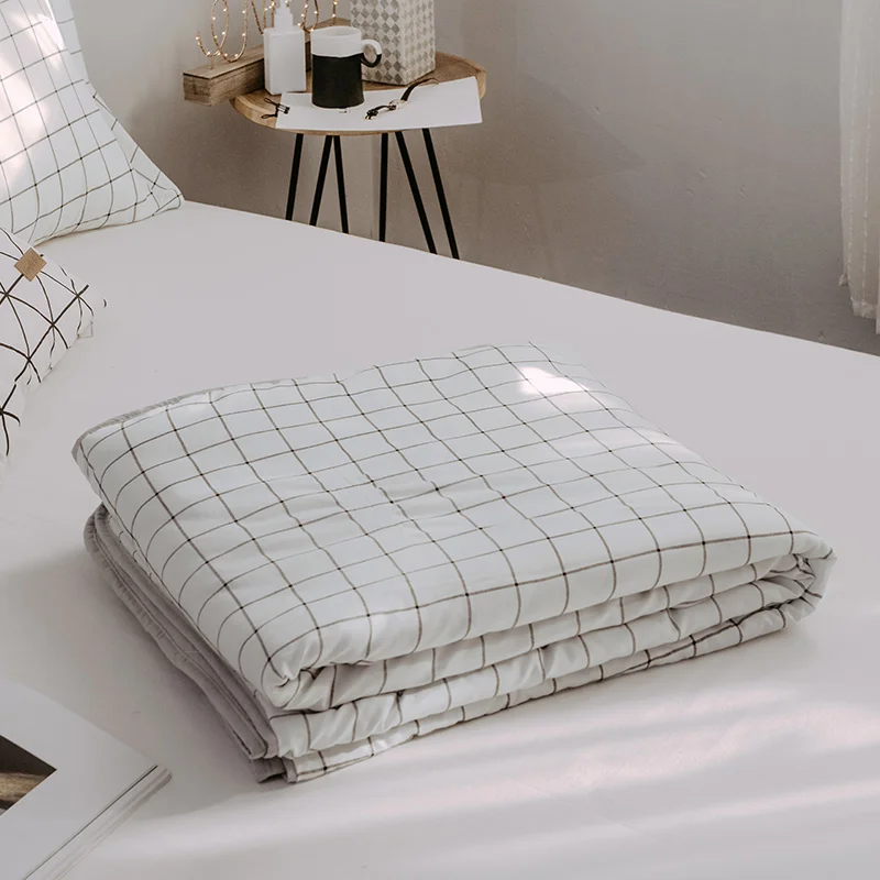 Белый плед мыть хлопок мягкое покрывало/покрывало также хорошо использовать как