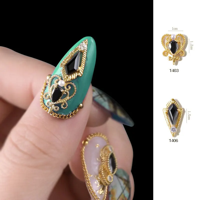 3 шт./компл. ногтя украшения из сплава с Стразы Жемчуг С кристалалми и стразами