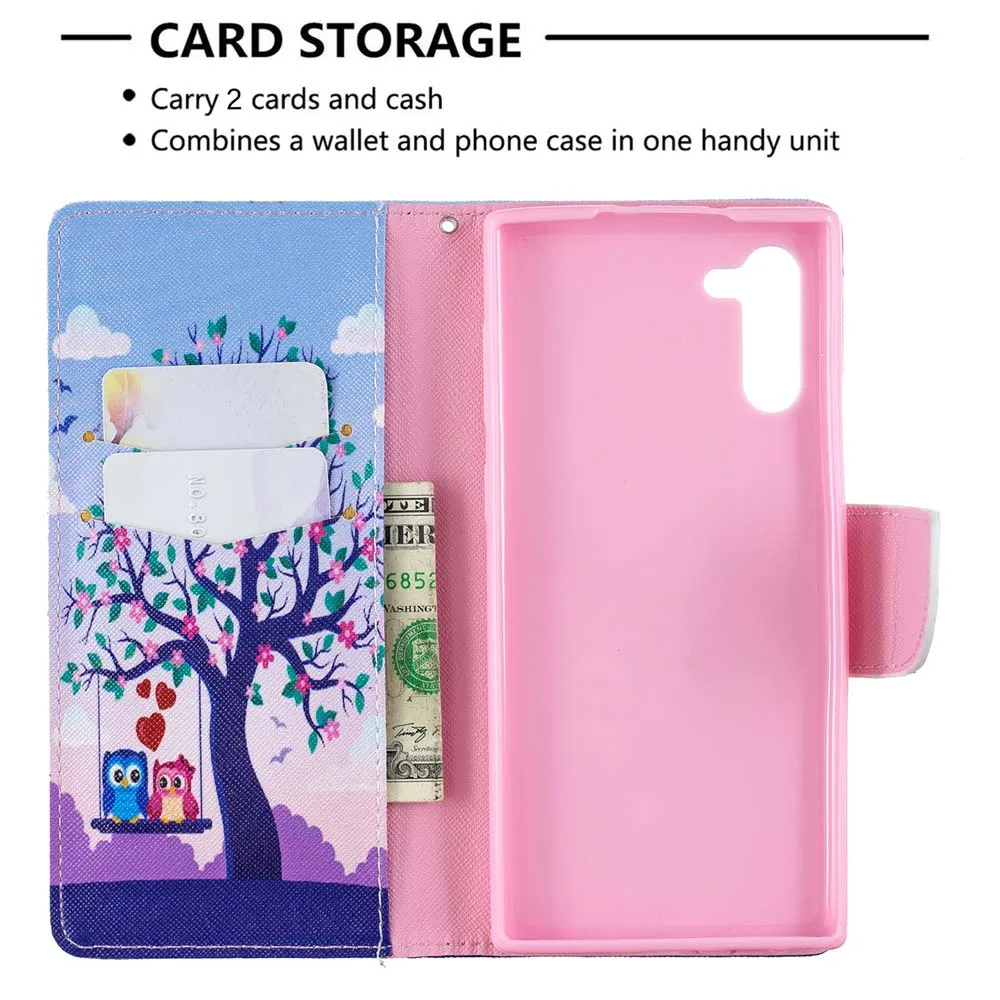 Чехол с откидной крышкой для samsung Galaxy Note 10 Pro Global чехол кожаный Note10 2019