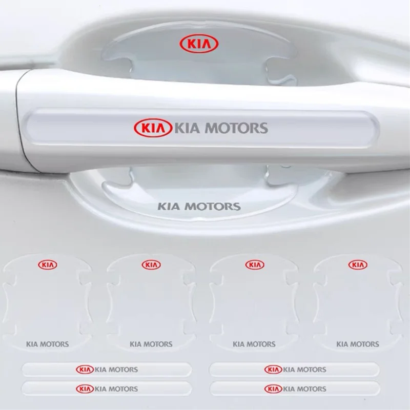 8 шт./компл. прозрачные наклейки на дверную ручку автомобиля для KIA Cerato Sportage R K2 K3 K5