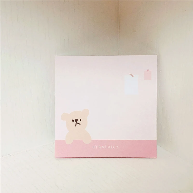 Записная книжка Ins с тремя маленькими медведями 50 листов кавайные канцелярские