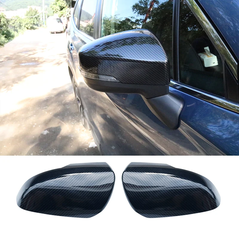 

Carbon ABS Rear View Rearview Side Mirror Cover Sticker Trim Frame Accessories For Subaru Forester SK 2018 2019