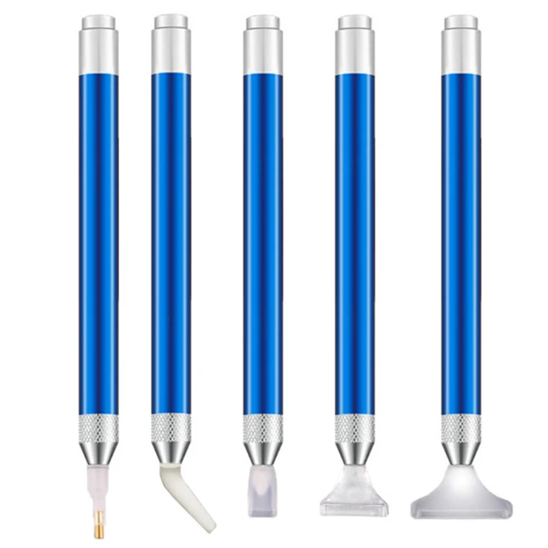 

5 шт./компл. инструменты для вышивки картин со стразами прямой/угловой наконечник освещение точечной фиксацией РУЧКА НОВАЯ ручки со стразами 5D алмазов картина с бриллиантами и Ремо