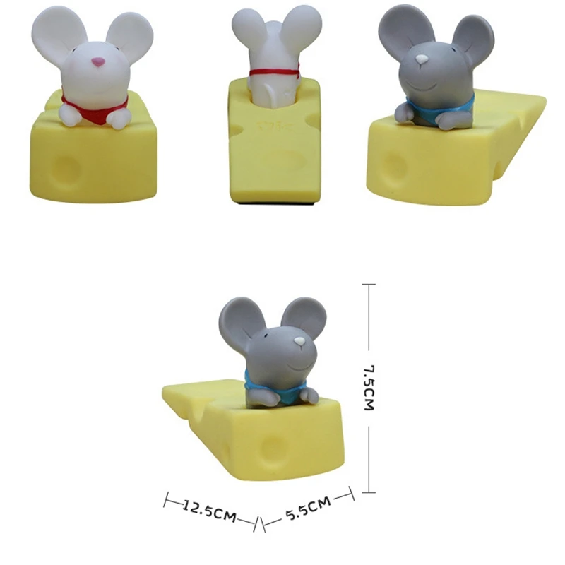 Симпатичные Дверные ограничители мультяшный креативный силиконовый держатель