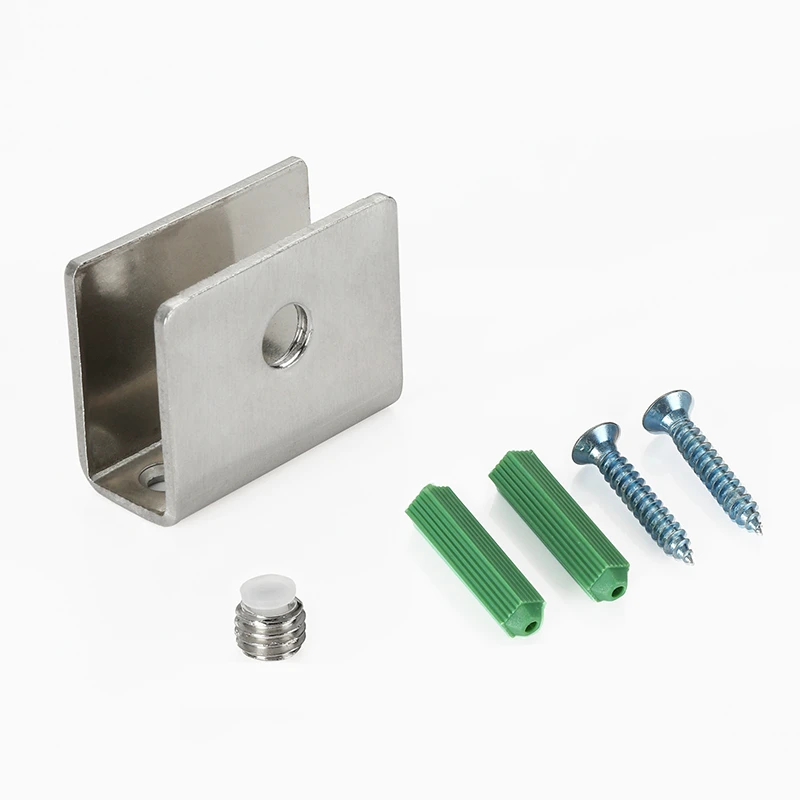 2 шт. стеклянные зажимы из нержавеющей стали фиксированные кронштейны настенные