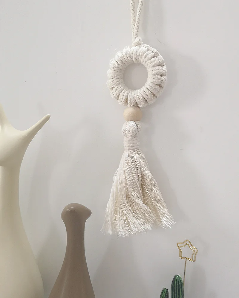 1 шт. в богемном стиле Стиль ручной хлопчато бумажные занавески ремни Tassel Pendant