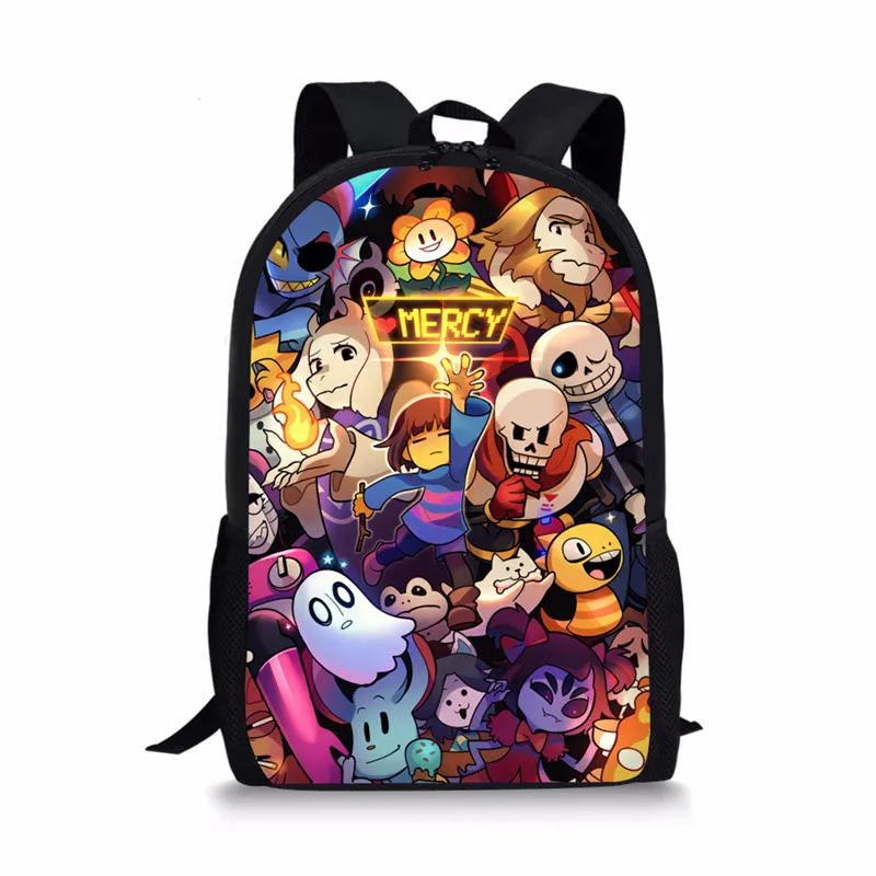 XM2628C Аниме Undertale Школьные сумки Дети Книга Сумки малышей мультфильм FNAF Фредди UT рюкзак Sans мальчиков девочек Школьный набор - Цвет: XM2628C