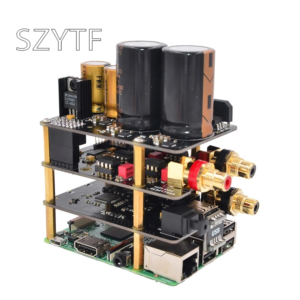 Высококачественная звуковая карта Raspberry Pi HiFi ES9028Q2M amp 100 МГц X20|Интегральные схемы|