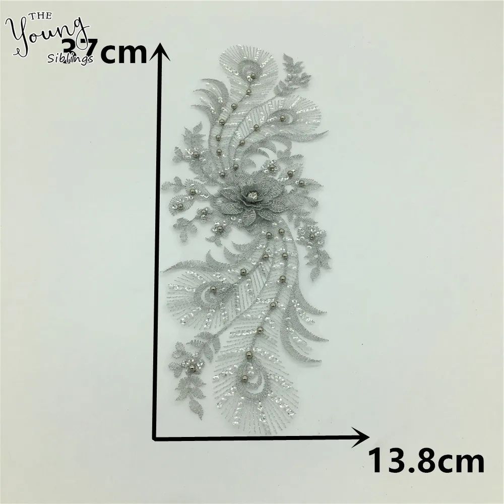 Модное украшение для платья тюль с 3D вышивкой вырез горловины кружевной воротник