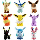 Плюшевая кукла Pokemon Eevee, 30 см, игрушка, полная Эволюционная серия аниме Vaporeon Jolteon Flareon зеркаon Umbreon Leafeon Ice