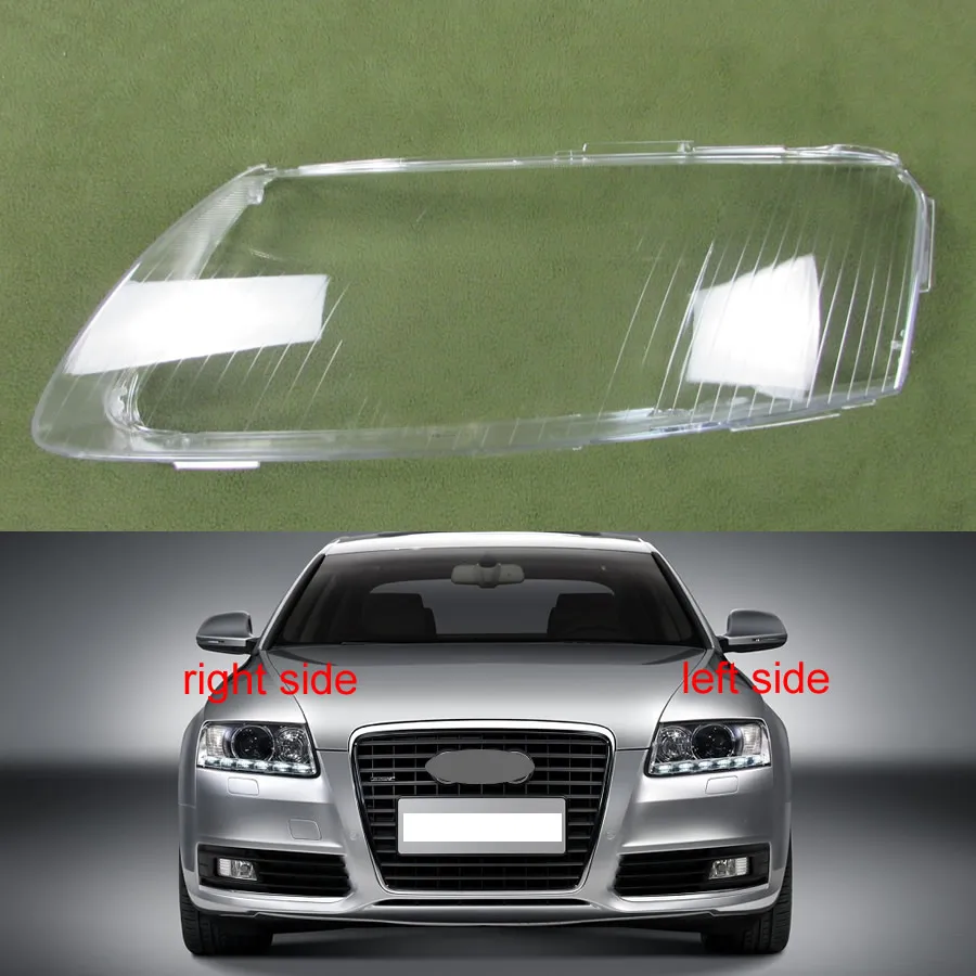 Фары Пластик крышка абажур фары Стекло оболочки для 2004 2005 2006 2007 2008 2009 2010 2011 Audi A6