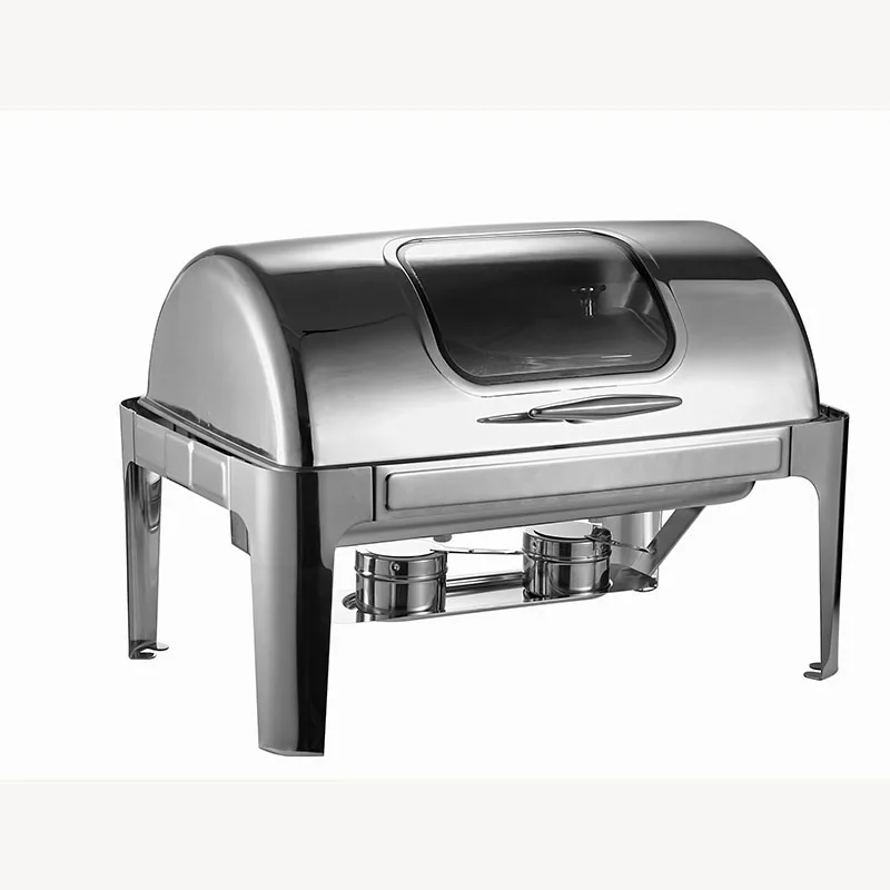 Нержавеющая сталь буфет нагреватель натирающее блюдо горячий горшок видимая крышка окно 9Lbasin свадебный