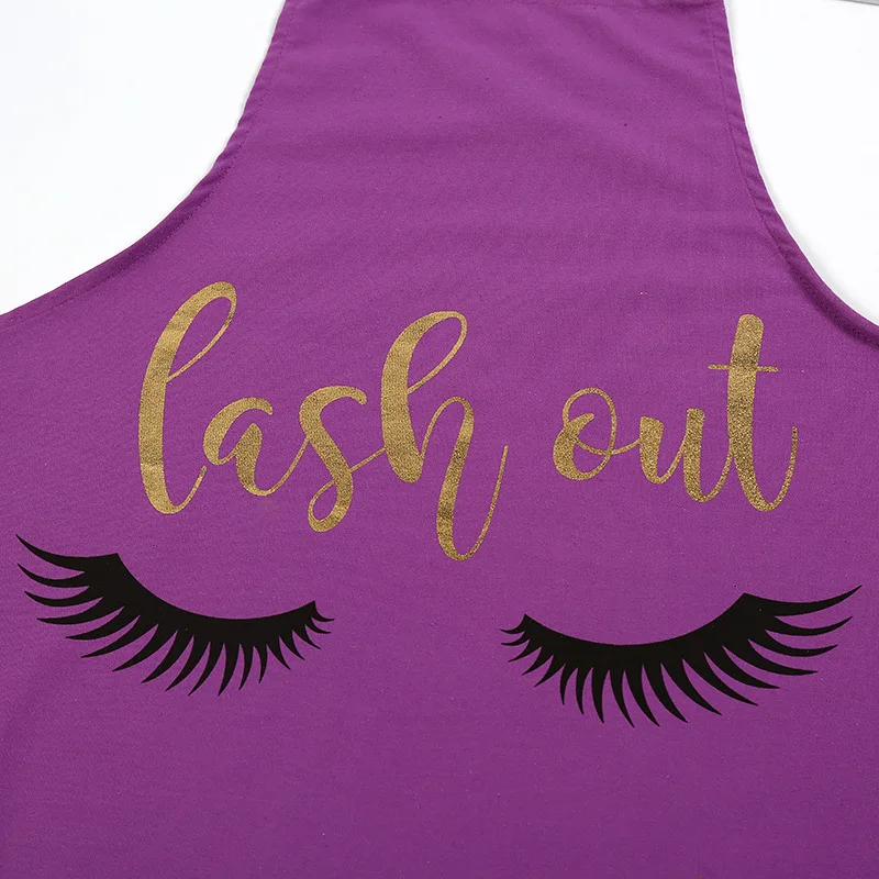 1 шт. Бронзовый Шаблон ресниц Фартук из хлопка для взрослых нагрудники домашнего