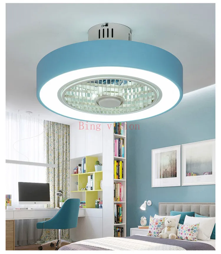 

Modern Ceiling Fan Lights Dining Room Bedroom Living remote control Fan Lamps Invisible Ceiling Lights Fan Lighting Small Office
