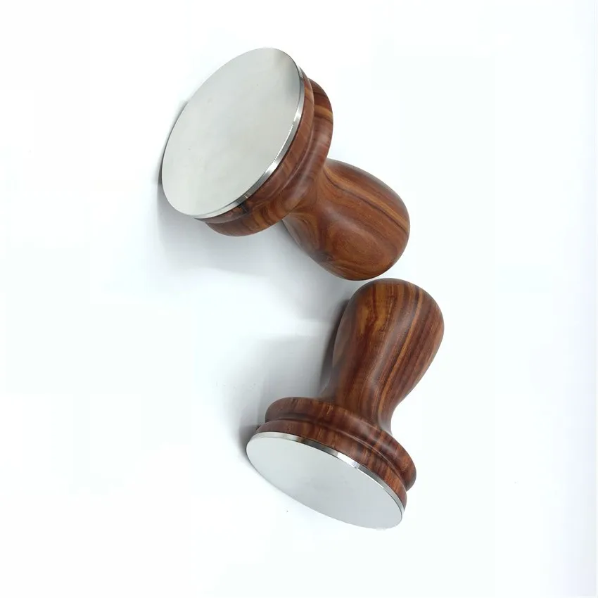 Ручка из красного сандалового дерева 58 мм бариста|Темперы для кофе| |