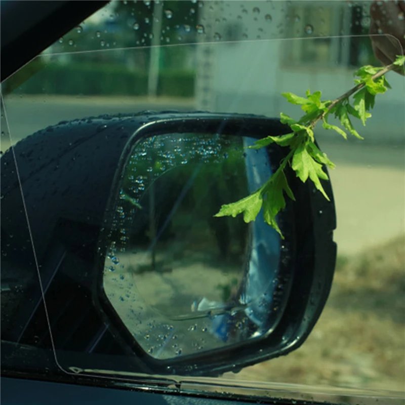 

2 Pcs/Set Anti Fog Car Sticker Car Mirror Window Clear Film Car Rearview Mirror Protective Film Waterproof Wholesale