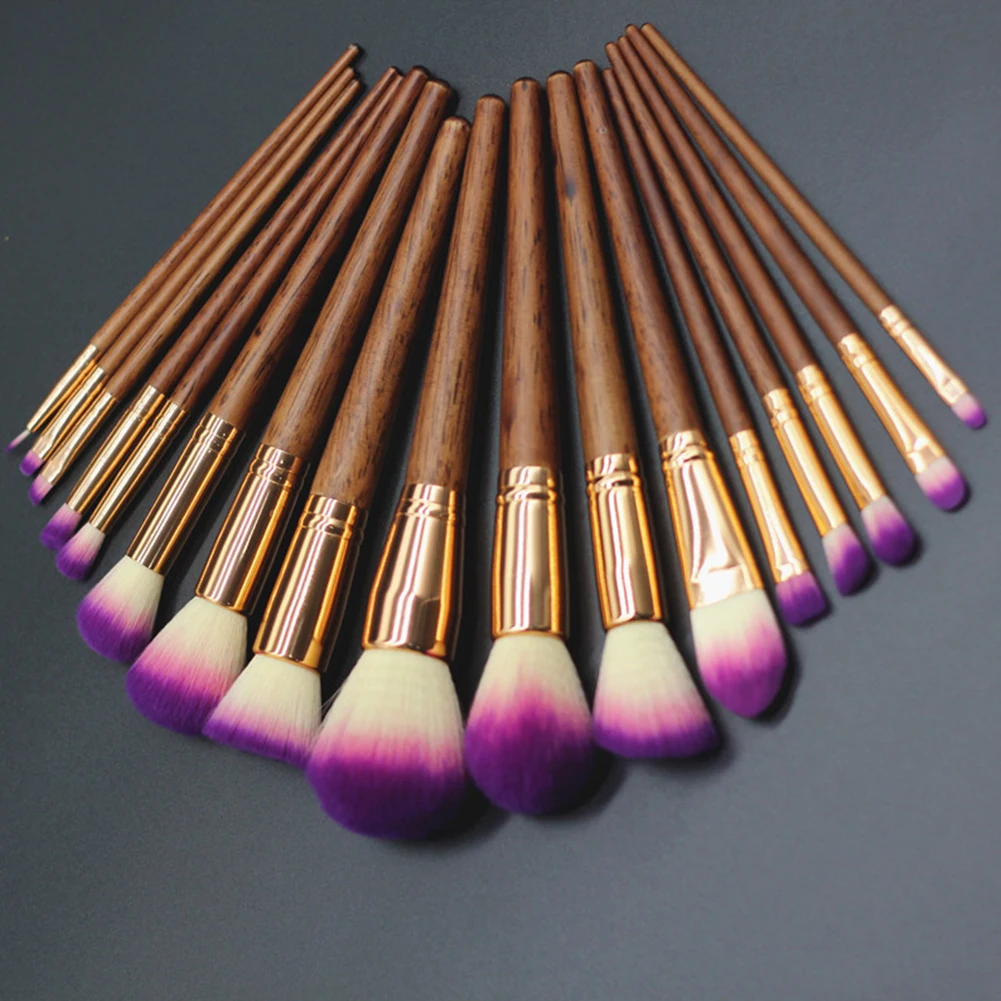 17 шт. консилер из синтетического волокна кисть для смешивания румян набор кистей