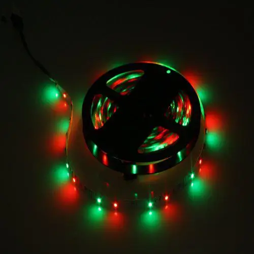 Adeeing 5 м 300 SMD3528 лампа бусины RGB световая полоса + 24 клавишный контроллер 12V3A