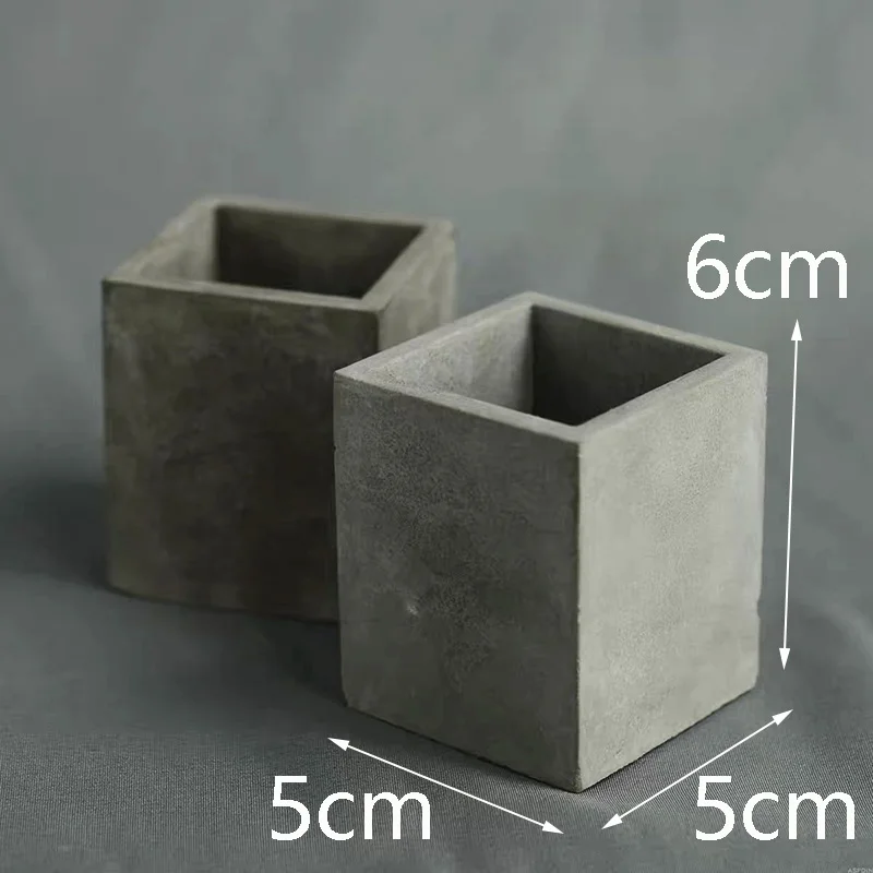 Силиконовая форма для бетона плантатора суккулентов круглая квадратная горшка