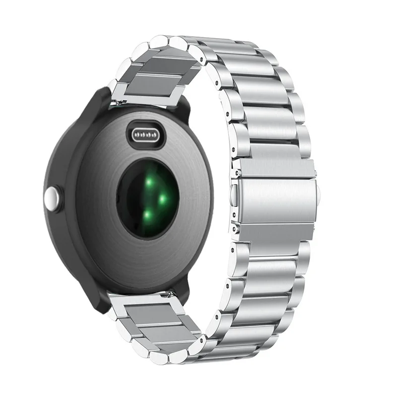 Ремешок из нержавеющей стали для Garmin Vivoactive 3 20 мм часы браслет ремешок для спортивных часов наручный ремень для Garmin Vivoactive 3 музыка черный