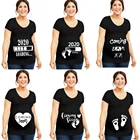 2020 одежда для будущих мам футболка с коротким рукавом Повседневная одежда для беременных платье для беременных женщин