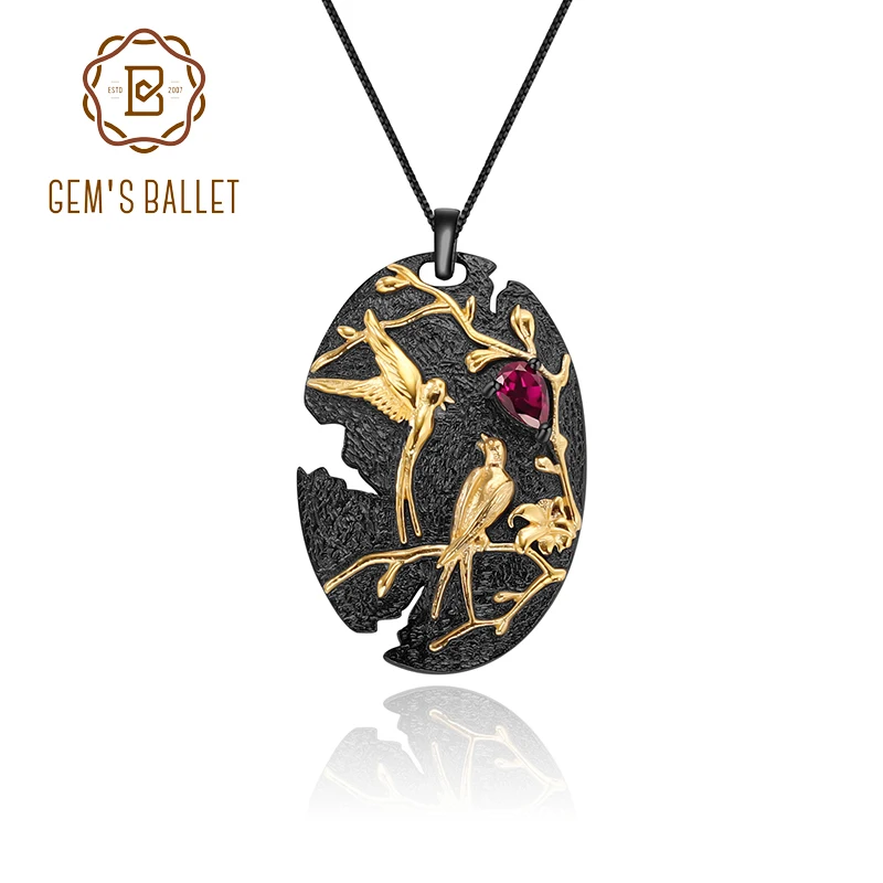 Женское колье с кулоном gemb's BALLET ювелирное изделие ручной работы из